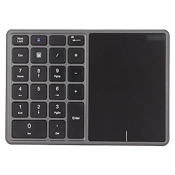 【中古】ワイヤレステンキー タッチパッド付き2 4Gデュアルモードラップトップキーパッド22キータイプCラップトップPC用ナンバーワイヤレスパッドポータ｜AJIMURA-SHOP