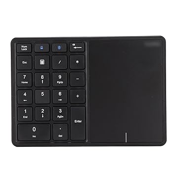 【中古】【未使用】ワイヤレステンキー 22キーポータブル充電式テンキー タッチパッド付き タイプC Bluetooth 2 4Gデュアルモードラップキーバロード トップノート