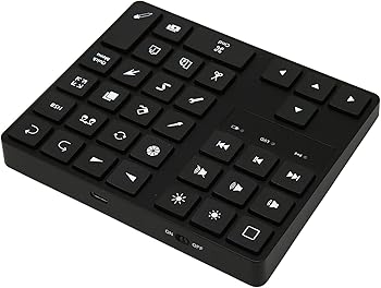 【中古】テンキーゲーム盤 テンキーbluetooth 無線電話 ショートカット手がかり プログラマブルキーボ 無線電話鍵盤 ショートカット鍵盤 (黒)