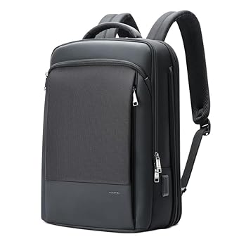【中古】インチ 薄型 拡張可能盗難防止 PC バックパック 大容量(13L-24L), 多機能 ラップトップ リュック USBポート防水 通勤 修学 男女兼用, (A)