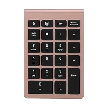 【中古】テンキー、22 キーテンキーポータブルミニキーボード、ラップトップ、デスクトップ PC ノートブック用 (ローズゴールド)