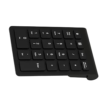 【中古】BT304 22キー テンキー ワイヤレス ミニキーボード 5.0対応 人間工学に基づいたデザイン 長いバッテリー寿命 [オフィスと家庭] (黒)