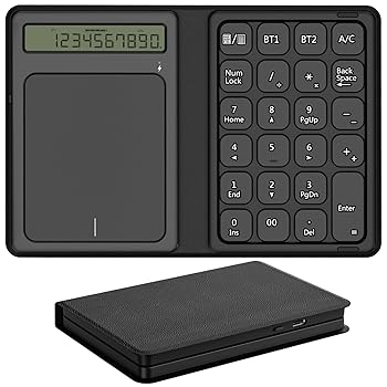 【中古】テンキー bluetooth、テンキー 計算器役立つこと付き添い人、テンキー 無線電話Type-C申し受ける、折りたたみ能力のあるテンキー 力学的、2台のデバイスを同時に繋ぎ合わせる パソコン・周辺機器-テンキー