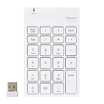 【中古】Digio2 無線 静音テンキーボード ホワイト TNK-SR227NW top1-ds-2527069 [独自簡易包装]