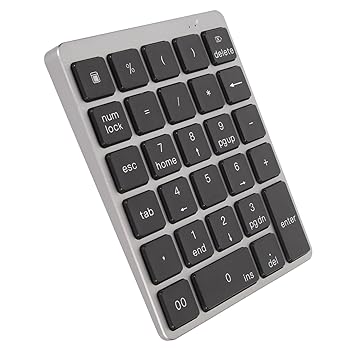 【中古】【未当て嵌める】Bluetooth テンキー、USB 申し受ける式有線テンキー 28 仄めかし付き添い人外の方テンキー 鍵盤、財務会計検査官数詞鍵盤 (薄墨色黒いこと) パソコン・周辺機器-マウス・キーボード・入力機器-テンキー