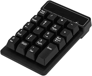 【中古】【未使用】テンキー ワイヤレステンキー 19キー ポータブル 防水 電池式 コンパクト ラップトップ PC 財務会計 キーボード拡張