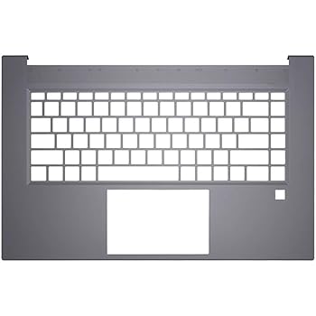 【中古】ノートパソコンのパームレストに適合するHP ZBook Studio G8キーボードなし小さいEnterキー米国レイアウトHDMIポートグレー