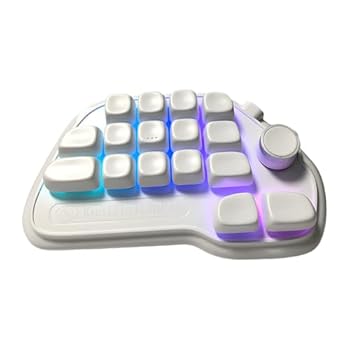 【中古】【未使用】RGBs バックライト付き17キーメカニカルテンパッド VIAプログラム可能 ホットスワップ可能なUSBテンキーパッド ノートパソコン デスクトップ用 9,757円