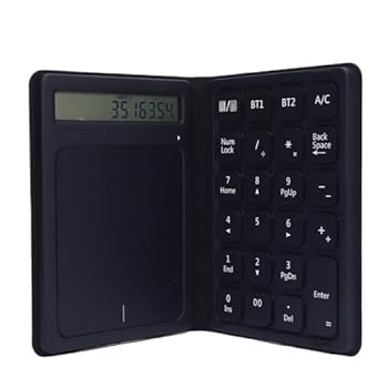 【中古】3 in 1 Bluetooth数値計算機とタッチパッド付き数値キーパッド、23キー折りたたみ式タッチパッドパッドパッド、、Android、OS X、タブレット、ス