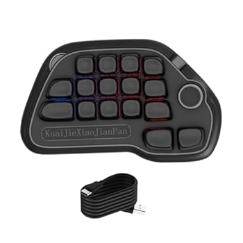【中古】leatflly(リートフライ)メカニカルナンバーパッド VIA プログラム可能 17 キー ホットスワップ可能 USB テンキー PBT キーキャップと RGB バック|AJIMURA-SHOP
