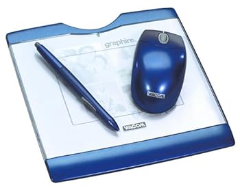 【中古】【未当て嵌める】Wacom Graphire3 4X5 USB経口避妊薬-サファイア青み