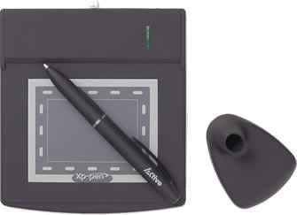 【中古】【未当て嵌める】ピーアクティブ 筆圧対応書き込み経口避妊薬 XP-Pen XP‐3300A/BK 黒 XP-3300A/BK
