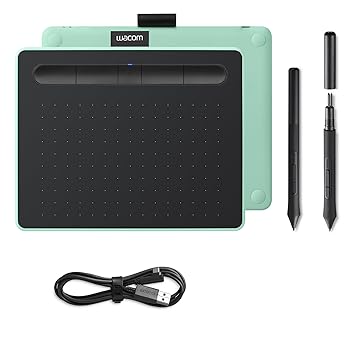 【中古】【未使用】Wacom Intuos S Bluetooth graphic tablet 2540 lpi 152 x 95 mm USB/Bluetooth Green,Black｜AJIMURA-SHOP