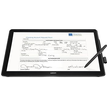 【中古】【未当て嵌める】Wacom 23.8in 盛りだくさん固定ディスク LCD インタラクティブペンディスプレイ、1920x1080