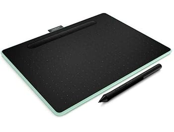 【中古】【未当て嵌める】Wacom CTL-6100WL/E0 ワコム 書き込み経口避妊薬 Intuos Medium 無線電話 ピスタチオグリーン Bluetooth青写真