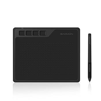 【中古】【未当て嵌める】GAOMON 書き込みため桶 S620 6.5x4in 板ため桶 筆圧8192気泡管水準器 ４つショートカット足懸かり 申し受ける不必要書き込み Windows/mac/Android相応う 小間絵 青写真 ク
