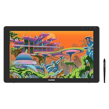 【中古】【未当て嵌める】HUION 液ため桶 Kamvas22 Plus 液晶書き込み経口避妊薬 21.5型 量子点点 広色域 Android相応う 書き込み先の分銅込みを抑えた書き込みPW517 アンチグレアガラス