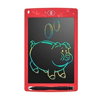 【中古】デジタル製図板 8.5インチカラー液晶タブレット子供LCD電子図面ボード（グリーン）、XML (Color : Red)