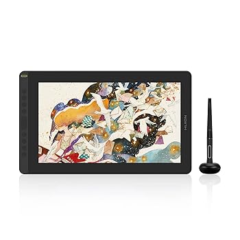 【中古】【未当て嵌める】HUION 液ため桶 液晶書き込み経口避妊薬 Kamvas 16(2021) 15.6in 申し受ける不必要書き込み Windows Mac Androidに相応う 10個のショートカット足懸かり 液ため桶と書き込み