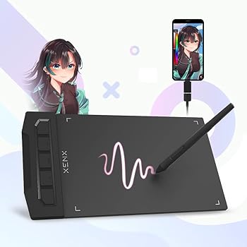 【中古】【未使用】XENX X1-640 超薄型グラフィックドローイングタブレット 6x4インチ 8192段階の圧力レベル付き バッテリーフリーペン デジタルアート デザイン 電