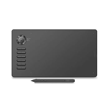 【中古】【未使用】グラフィックタブレット デジタル図面タブレット5080LPI解像度Type-Cの電荷のない受動ペン 初心者向けグラフィックスタブレット (色 : Grey, Siz