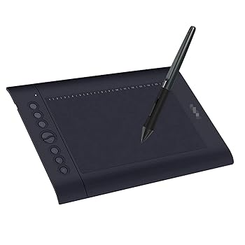 【中古】グラフィックタブレット 10x6.25インチグラフィックグラフィック描画タブレット8エクスプレスキー16ソフトキー8192レベルバッテリフリースタイラ|AJIMURA-SHOP