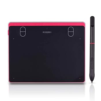 【中古】ペンタブレット 6×4インチデジタルグラフィックタブレット4ショートカットキーバッテリーフリーパッシブスタイラス8192レベル圧力 絵描き 写真