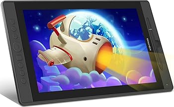 【中古】KENTING KT16 描画タブレット スクリーン付き IPSグラフィックペンディスプレイ 15.6インチ 描画モニター フルHD 7つのエクスプレスキーとダイヤ