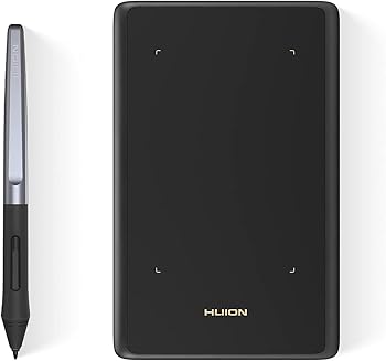 【中古】HUION ペンタブレット H420X PC必要なし スマホで使える可能 傾き検知機能 充電不要ペン8192レベル筆圧感度 ペンタブ