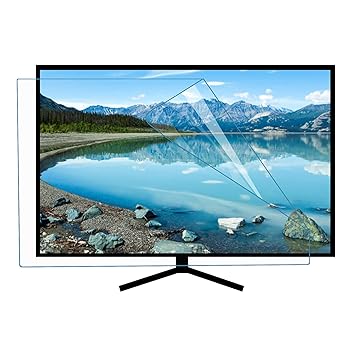 【中古】42-43インチマットテレビアンチグレアフィルム, テレビスクリーンプロテクターアンチブルーライト水の泡なし引っかき傷押しとどめる、電子計算機の目の疲