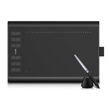 【中古】グラフィックタブレット グラフィック描画タブレットマイクロUSB 12エクスプレスキーデジタル塗装電池式パッシブペン 手書きに適しています (色