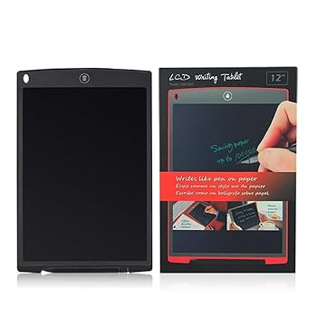 【中古】12インチの手書きタブレット児童画タブレット電子LCD環境保護小黒板 絵画と学習用品 (Color : Black)