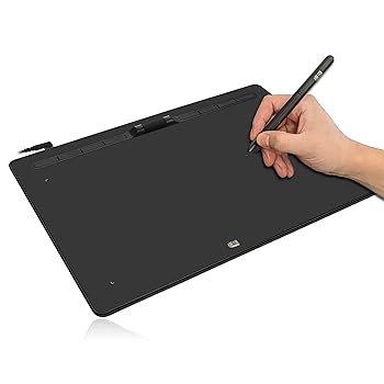 【中古】Adesso 大型グラフィックス描画タブレットパッド 12 x 7インチ 8192レベル バッテリーフリーペン スクロールホイール付き8つのカスタマイズ可能