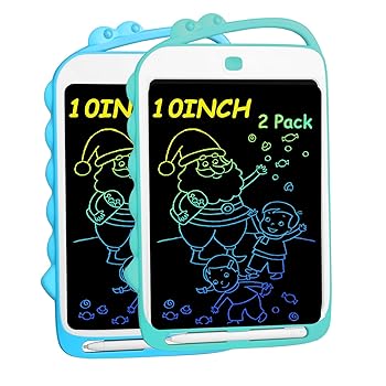 【中古】TEROW LCDライティングタブレット 愛くるしげ恐竜 派手 落書きゲーム盤 10in 3~6歳の御姉さんとお坊っちゃん向け 青色