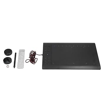 【中古】グラフィック絵を描くこと経口避妊薬 5080LPI 高感じやすさ 超薄型 8192気泡管水準器 筆圧感知 デジタルアートタブレット 経口避妊薬用 万覚え帳マイコン用 (黒)