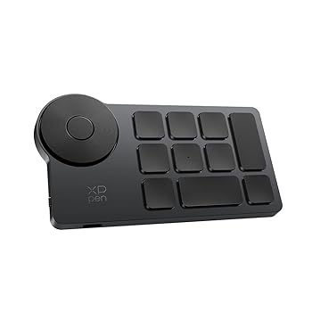 【中古】XPPen 押し手デバイス ショートカットリモート 片手鍵盤 Bluetooth相応う 無線電話 書き込み溜め桶 液溜め桶用 万覚え帳マイコン相応う 御役目能率立ちなおる イ