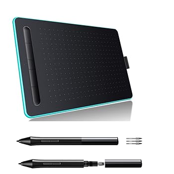 【中古】ALXFFBN WP9620Nグラフィックタブレット描画タブレット8192レベル圧力感度5080LPI解像度230PPS読み取り速度青|AJIMURA-SHOP