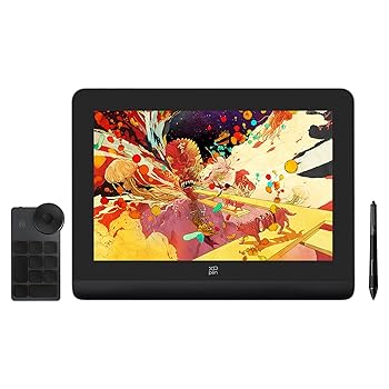 【中古】XPPen 液タブ 14インチ 液晶ペンタブレット X3 Proペン ACK05左手デバイス付 スタンド付属 イラスト制作 テレワーク お絵描き「2年メーカー保証