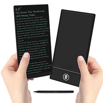 【中古】LCDライティングタブレット 大人用 6.5インチ フルスクリーン描画ボード 再利用可能 デジタルメモ帳 ポータブル オフィス学習教材｜AJIMURA-SHOP