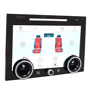 【中古】【未使用】気候制御タッチスクリーン、冷却加熱10インチ1080P HDヒーター自動車用気候制御パネル後部座席温度調整