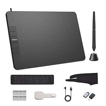 【中古】【未使用】PN640 グラフィック描画タブレット 6 x 4 インチ アクティブエリア 8192 レベル 圧力傾斜機能 アート アニメーション製図板 電池不要のスタイラ
