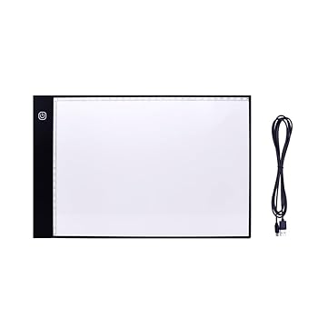 【中古】【未使用】A4 描画タブレット デジタルグラフィックスパッド LED ライトボックス エレクトロニクス USB ライティング グラフィックボード 3段階無段階調光