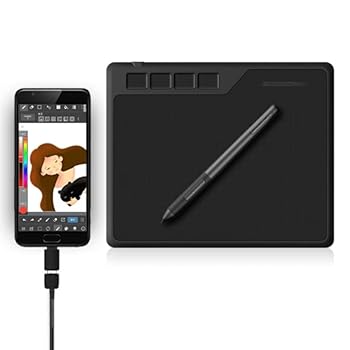 【中古】6.5 x 4インチ 8192 レベル バッテリーフリーペン Android Windows Mac デジタルグラフィックタブレット対応 描画&ゲームOSU用|AJIMURA-SHOP