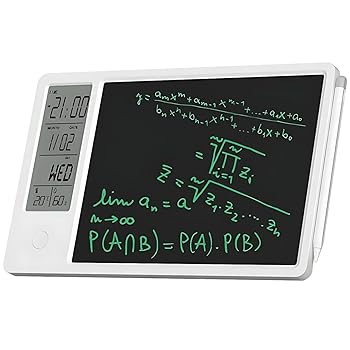 【中古】電子デジタルプランナータブレットカレンダー、時刻、日、温度、湿度表示、多機能電子カレンダー、オフィス学生、在宅勤務用(ホワイト)