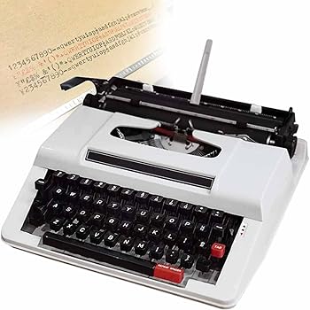 【中古】手動印字機言い慣わし的なレトロスタイル、言い慣わし的なタイプライタークラシックワードプロセッサ、どこでも人情本を書くのに至適、ジャングルの冒