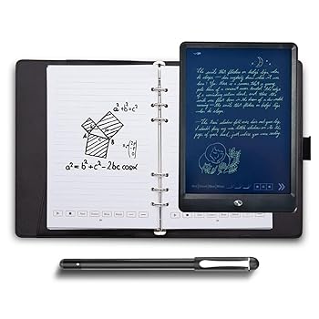 【中古】【未使用】ノートブックデジタルペンスマートペン書き込みセットには、スマートペンスマートA5 PUレザーノートブックと再利用可能なライティングタブレット