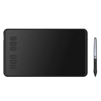 【中古】6x4 インチ デジタル タブレット グラフィック ドローイング ペン タブレット 6 プレス キー スタイラス OSU ゲーム用のバッテリー不要のペン