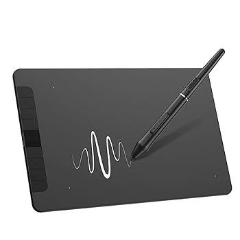 【中古】8192 レベルの 10x6 インチ デジタル グラフィックス タブレット バッテリー不要のペン描画タブレット