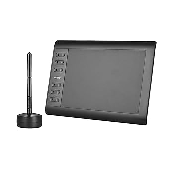 【中古】QOYUE グラフィックタブレット, 1060 Plus デジタルグラフィック 描画 ペイント アニメーション タブレット パッド 10'' * 6'' 作業領域 8192 レ|AJIMURA-SHOP