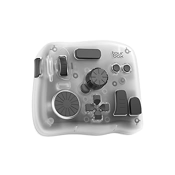 【中古】TourBox Elite Plus、iPad 左手デバイス Bluetooth イラスト Procreate Clip Studio Paint Lightroom DaVinci Resolve Photoshop 人間工学 触覚